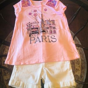 Top and Jean Short Set